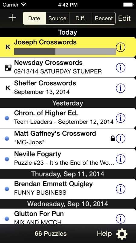 Crossword Light screenshot 2