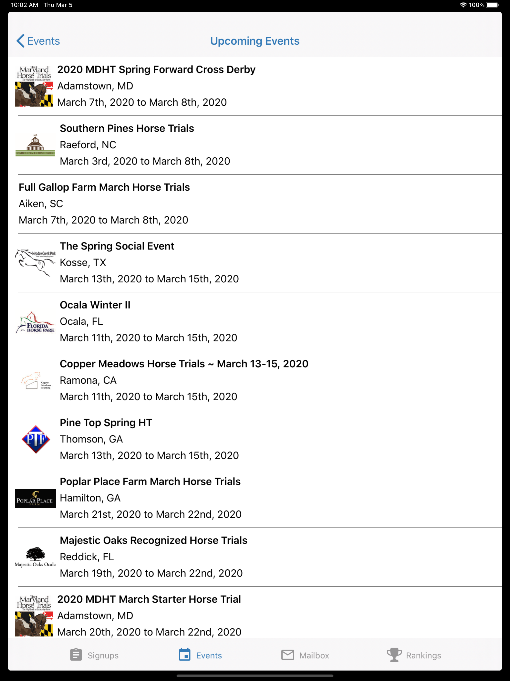 Eventing Volunteers screenshot 11