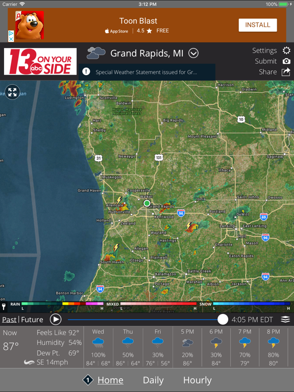 Screenshot #4 pour WZZM 13 Weather