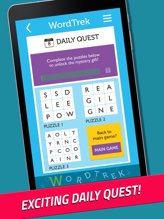 Word Trek - Word Block Puzzlesのおすすめ画像4