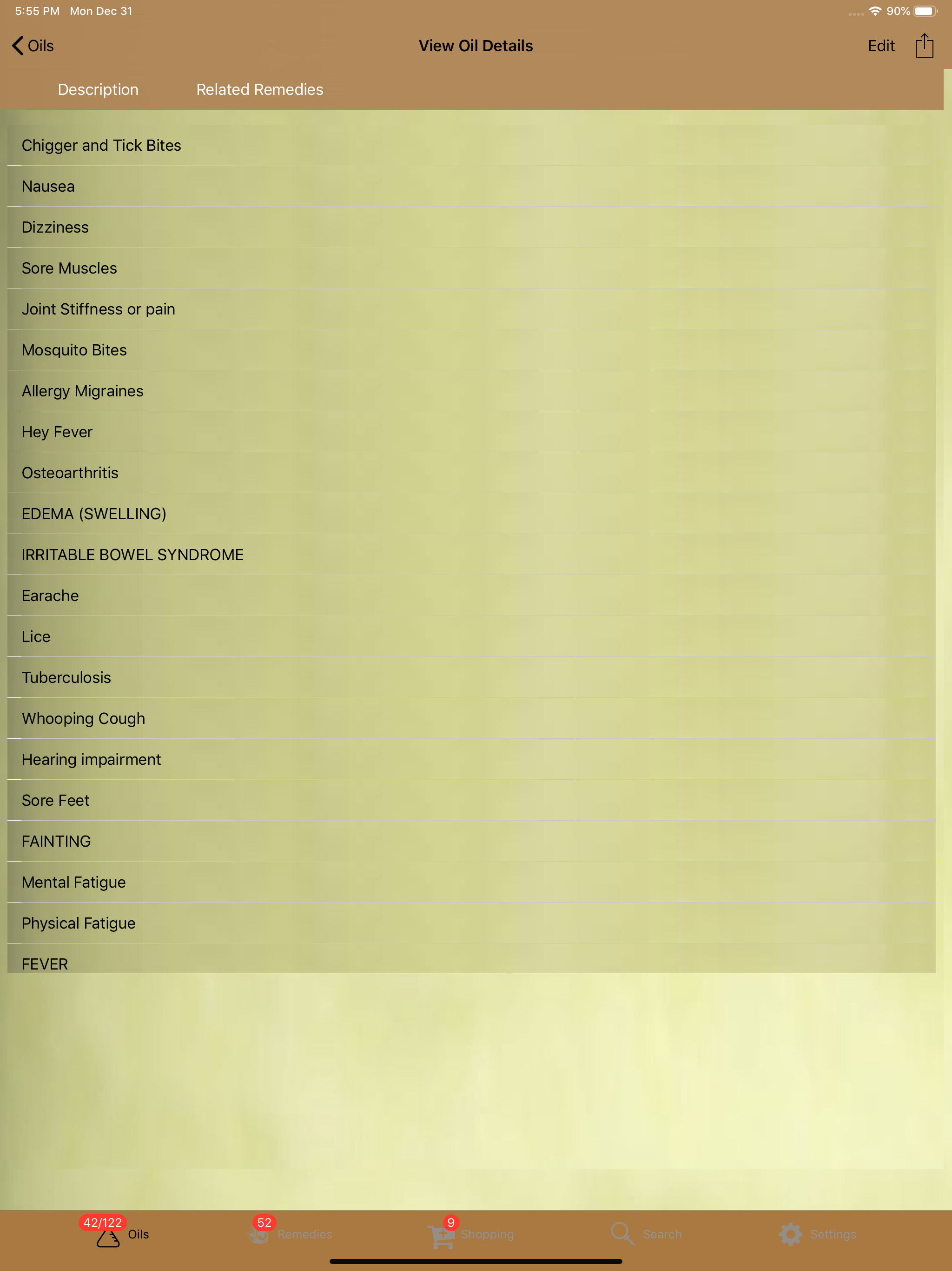 My Essential Oil Remedies