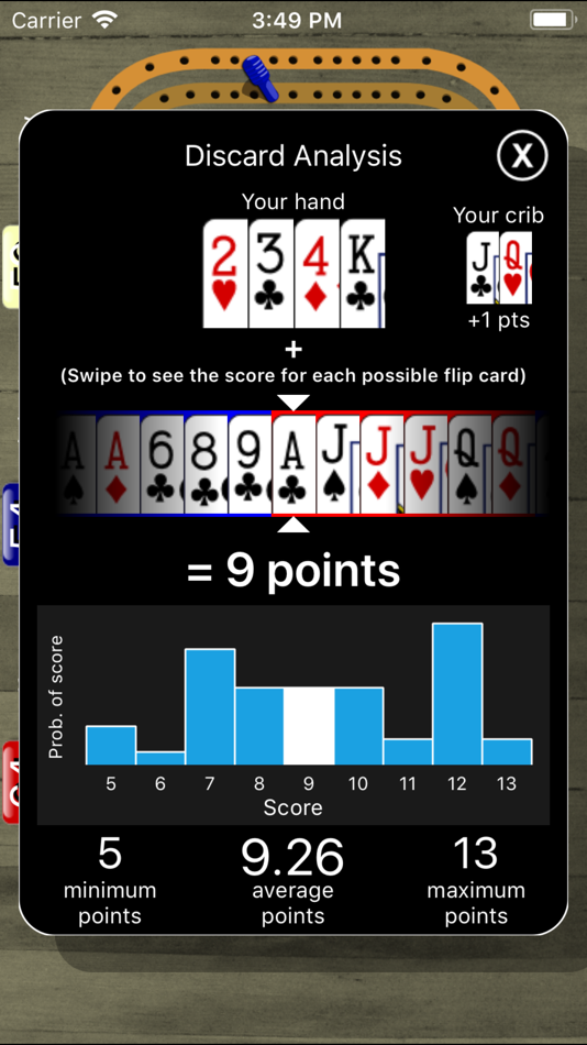 #7. Cribbage Pegboard (iOS) 由: Games By Post LLC