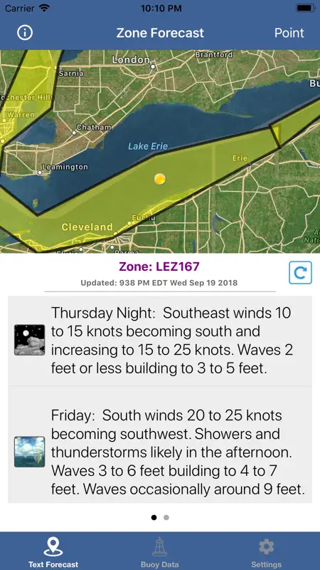 Lake Erie Boating Weather screenshot 5 of 5