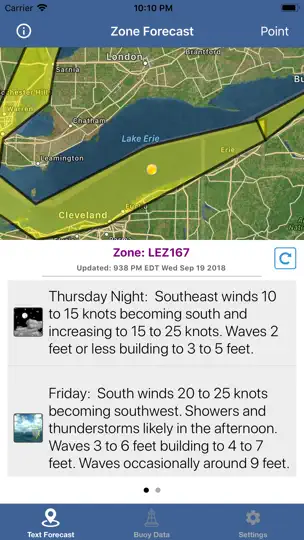 Lake Erie Boating Weather iPhone Screenshot 5