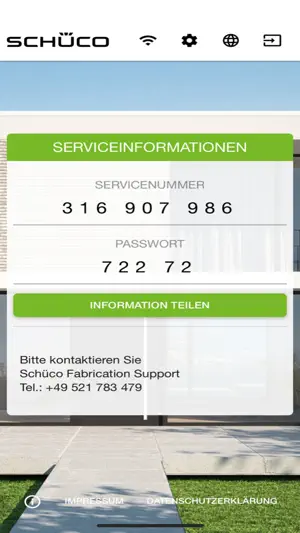 Schüco FRS screenshot 1