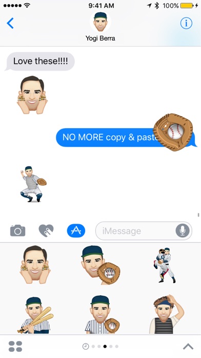 Yogi Berra ™ by Moji Stickers Screenshot