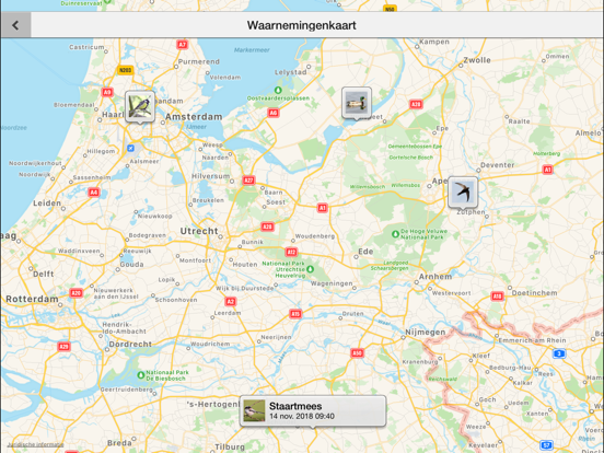 Vogels in Nederland Pro iPad app afbeelding 8