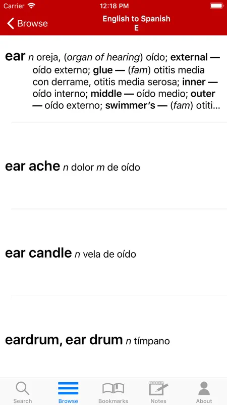 Eng-Span Medical Dictionary 4E screenshot 10 of 10