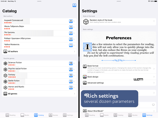 ShortBook² iPad screenshot 6 - Book app