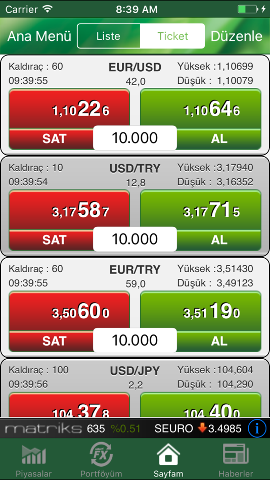 #4. Garanti FX Trader (iOS) بواسطة: GARANTI YATIRIM MENKUL KIYMETLER AS