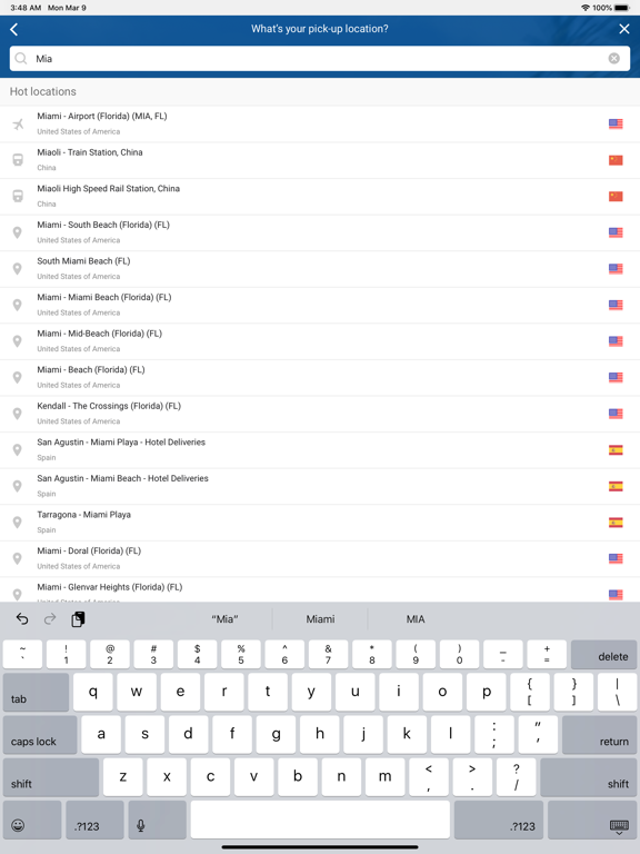 Car Rental Carngo car hire App iPad screenshot 4 - Travel app