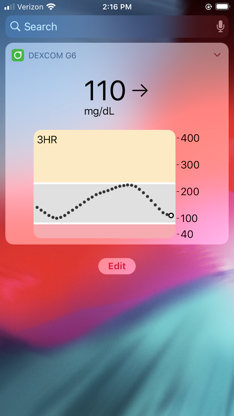 Dexcom G6 screenshot 3