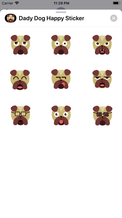 Dady Dog Happy Sticker