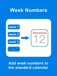 Week Numbers - Calendar Weeks ipad bilder 0
