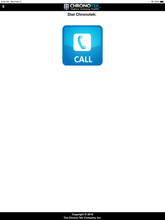 Chronotek Dialer App iPad screenshot 2 - Business app