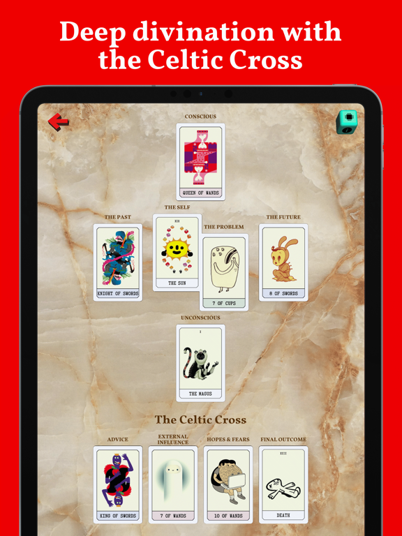 PicTarot iPad screenshot 9 - Lifestyle app