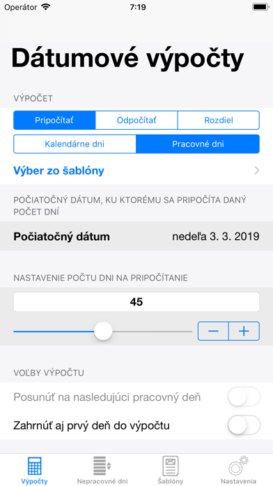 Screenshot #1 pour Dátumovník