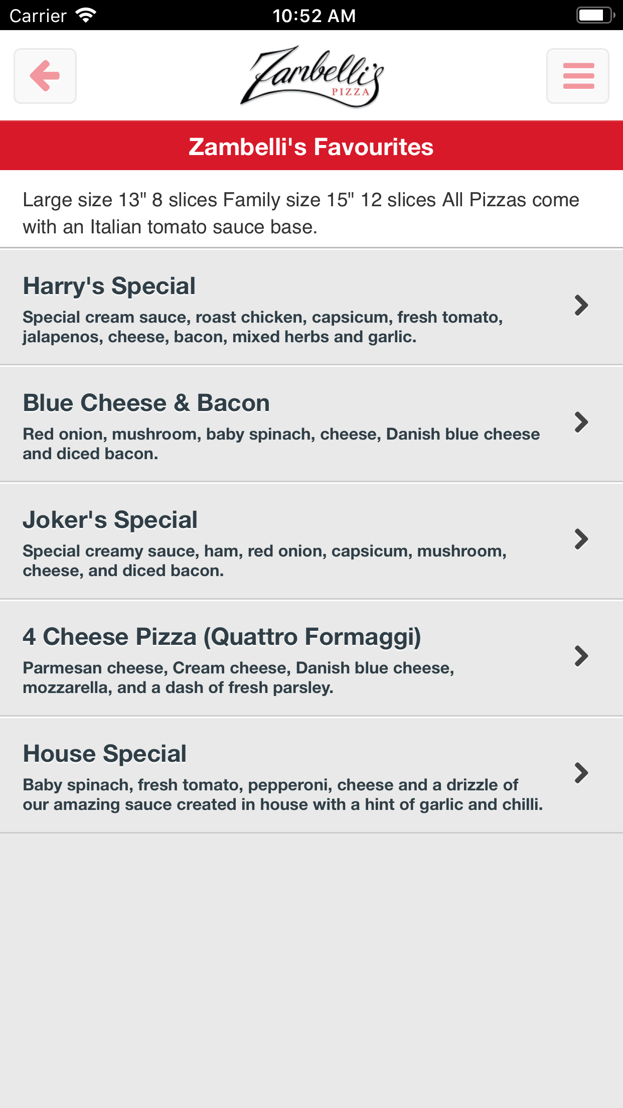 Zambelli's Pizza