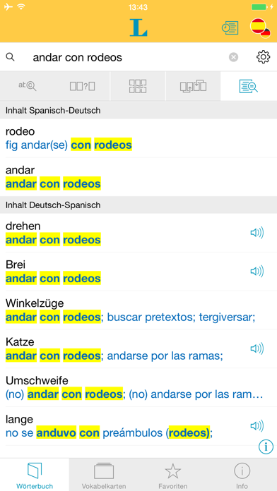 Screenshot #2 pour Spanisch XL Pro Wörterbuch