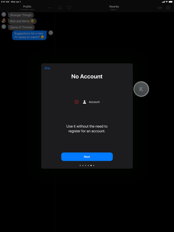Berkanan Messenger iPad screenshot 5 - Social Networking app