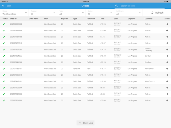 eHopper POS iPad screenshot 4 - Business app