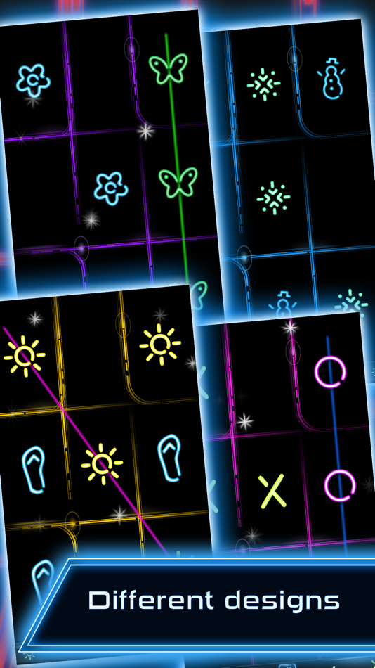 #4. Tic Tac Toe - Glow (iOS) Podle: mobivention GmbH
