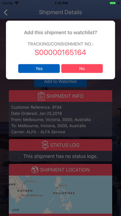 BBA Tracking iPhone screenshot