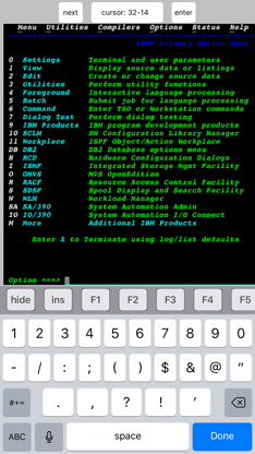 TN3270 screenshot 1