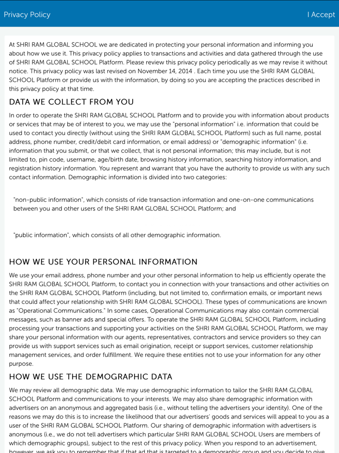 Shri Ram Global Pre School