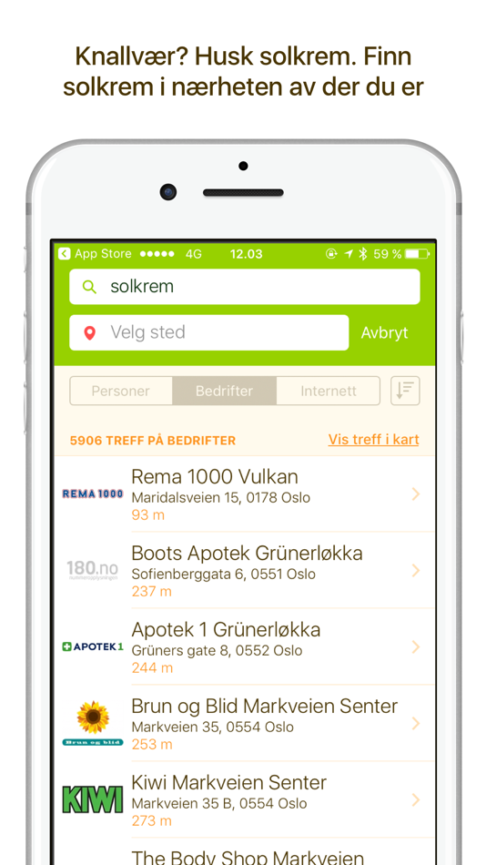 #3. 180.no (iOS) 由: 180.no Nummeropplysningen AS