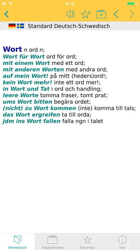 Schwedisch Deutsch Wörterbuch screenshot 5 of 5