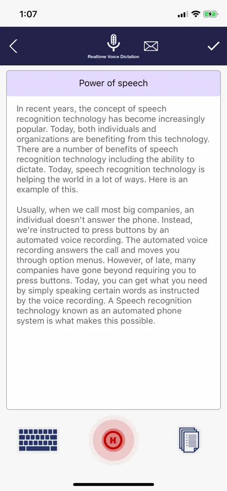 Dictation App