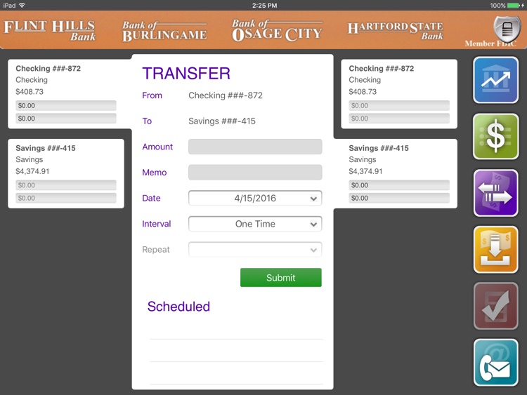 Flint Hills Bank for iPad screenshot-3