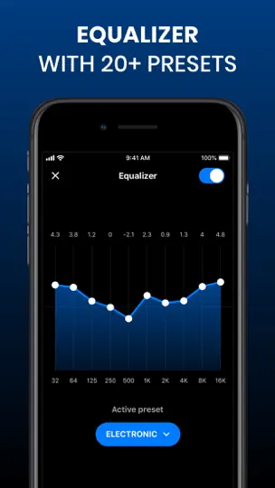 Скриншот Bass Booster Volume Boost EQ на iPhone 3