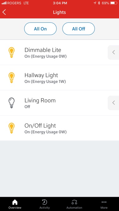 Rogers Smart Home Monitoring Screenshot