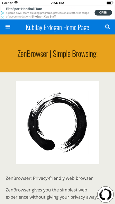 ZenBrowser | Simple browsing. Screenshot
