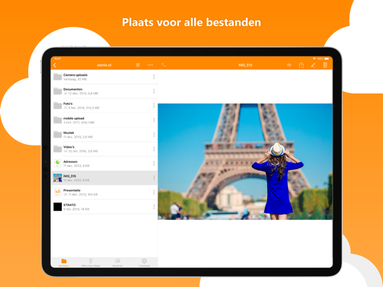 HiDrive iPad app afbeelding 1