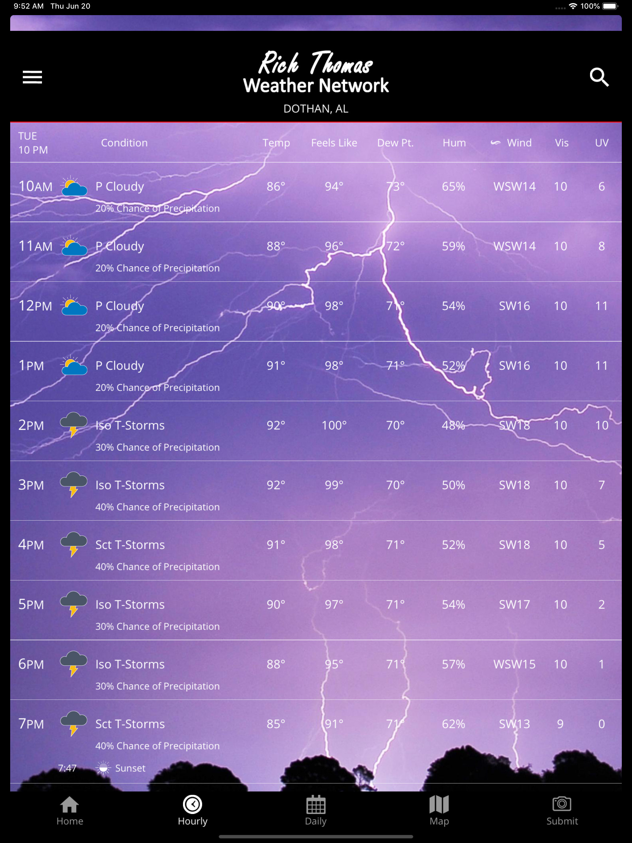 Rich Thomas Weather Network