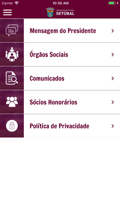 Associação Futebol Setúbal Screenshot