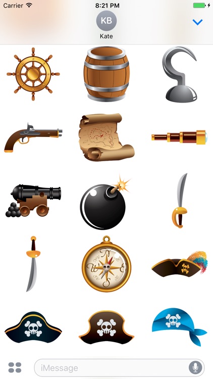 Piratemoji - Pirate Stickers