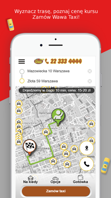 Screenshot #2 pour WAWA TAXI Warszawa 22 333 4444