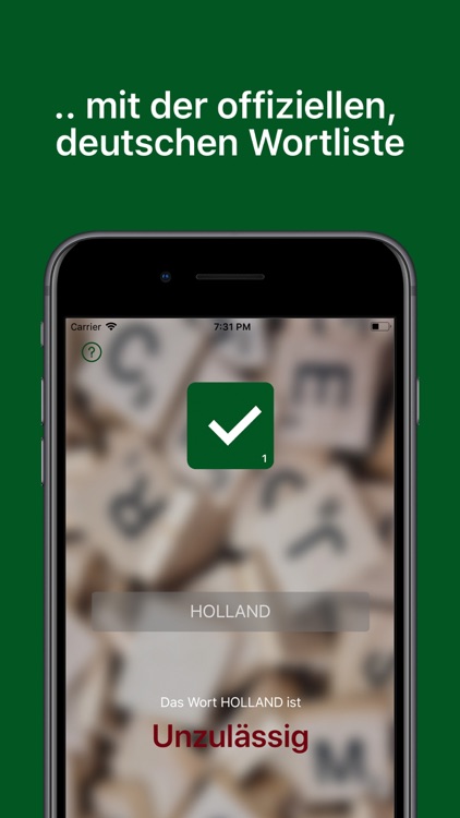 Wort Checker für Scrabble