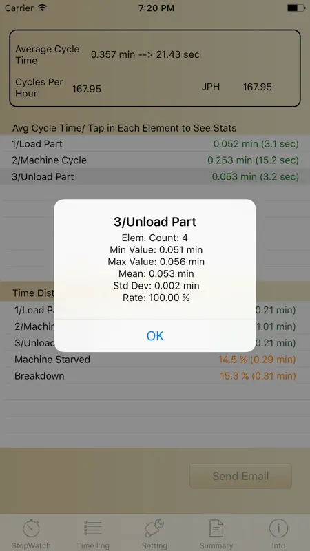 Production Time Study screenshot 3 of 5