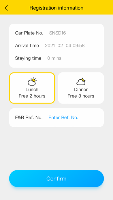 VPS Valet Parking System Screenshot