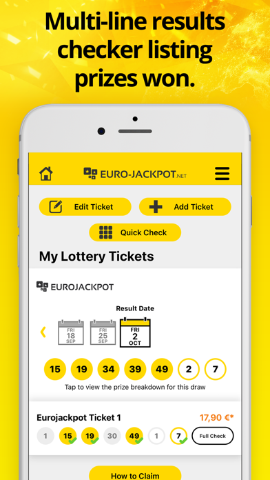 Eurojackpot Screenshot