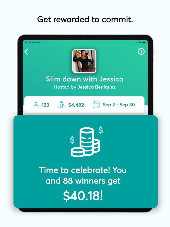 DietBet: Lose Weight & Win! iPad screenshot 4 - Health & Fitness app