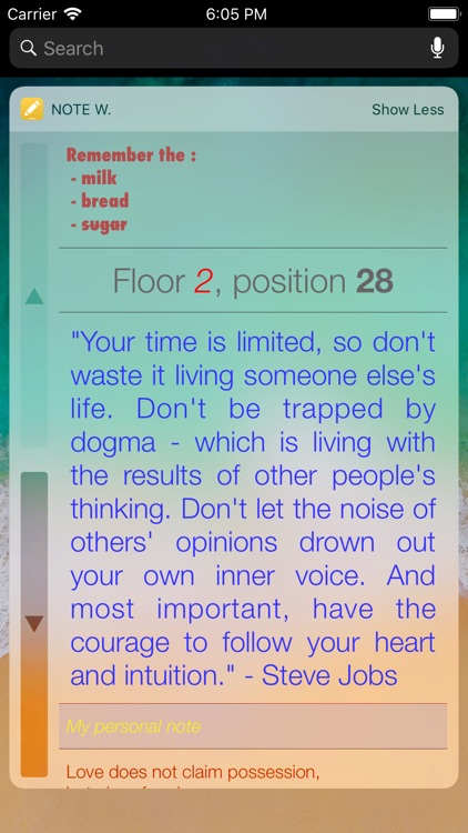 Note Widget