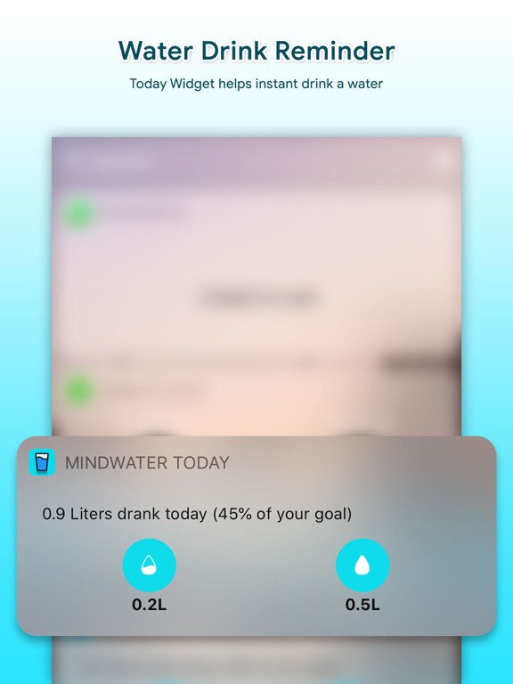 MindWater:Drink Water Reminder iPad screenshot 5 - Health & Fitness app