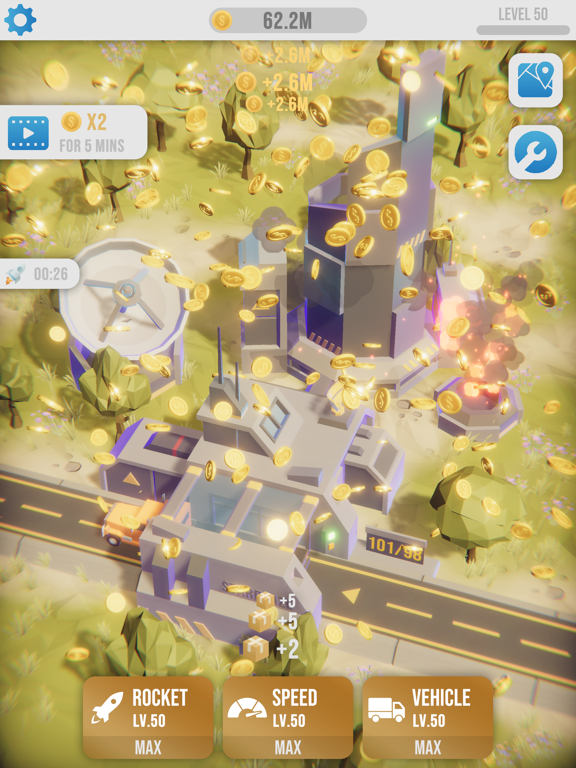 Idle Rocket Launch iPad screenshot 7 - Games app