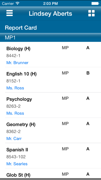 eSchoolPLUS Family Screenshot